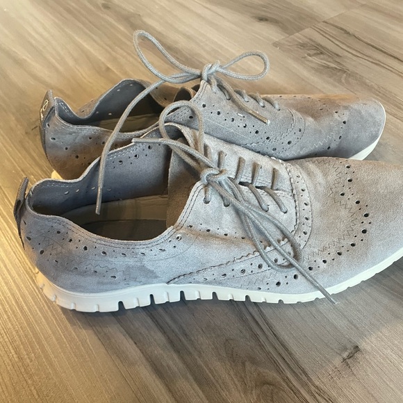 Cole Haan Zero Grand Gray Suede Shoes 6.5 - Picture 3 of 12